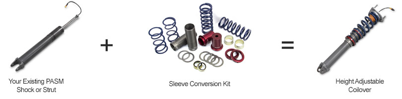 Coilover Sleeve Conversions Kits for Porsches