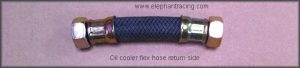 Oil flex hose to cooler return side - OEM type